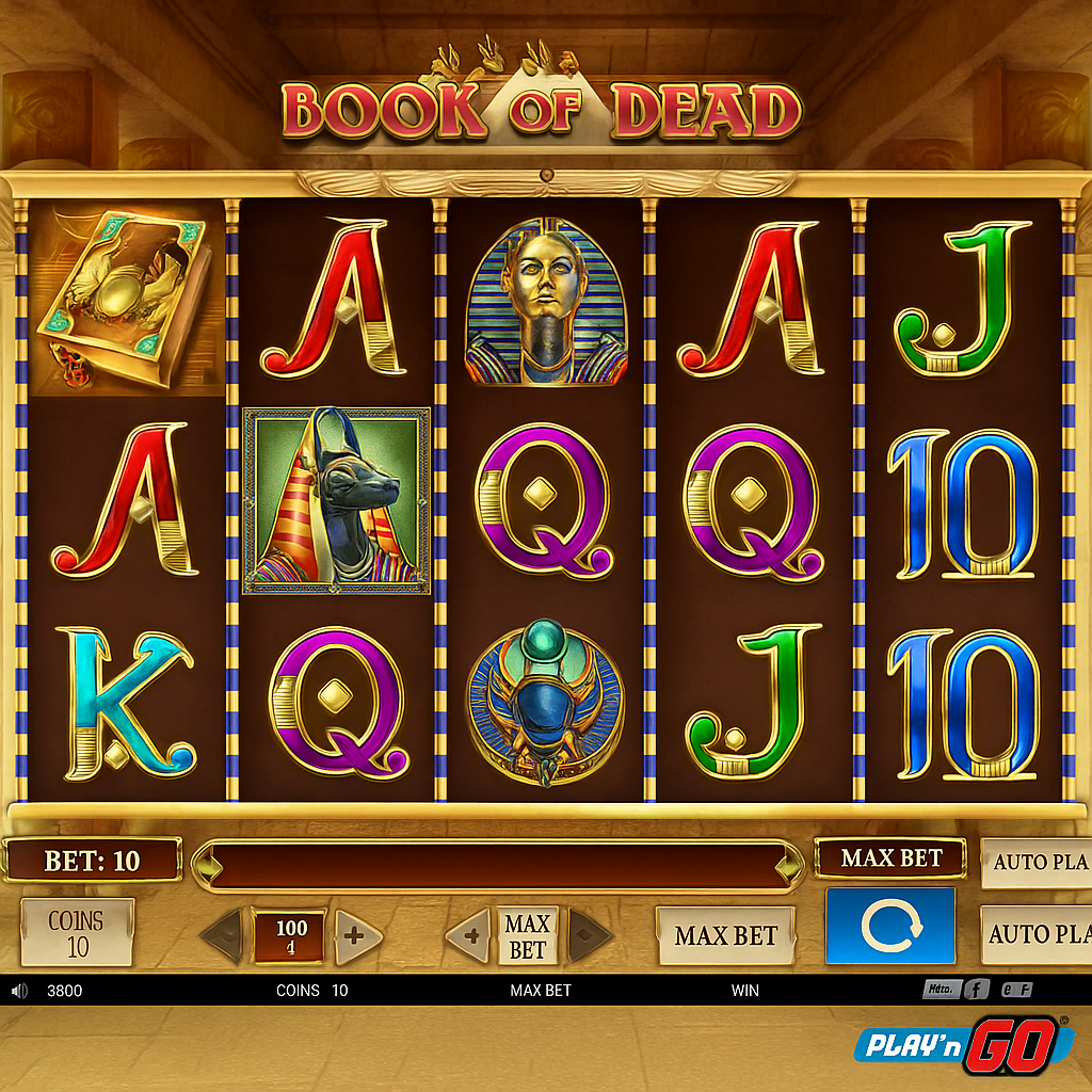Vinyl Casino - Book of Dead Slot Game - Egyptian Adventure